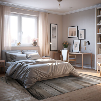 New Zealand Plush Scandinavian Contemporary Cream Rug