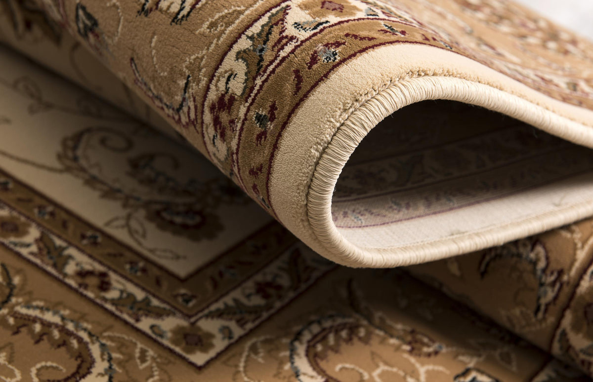 Fayez Persian Medallion Traditional Beige and Cream Indoor Rug