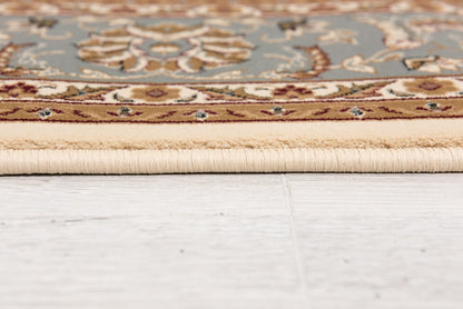 Fayez Persian Medallion Traditional Beige and Blue Indoor Rug