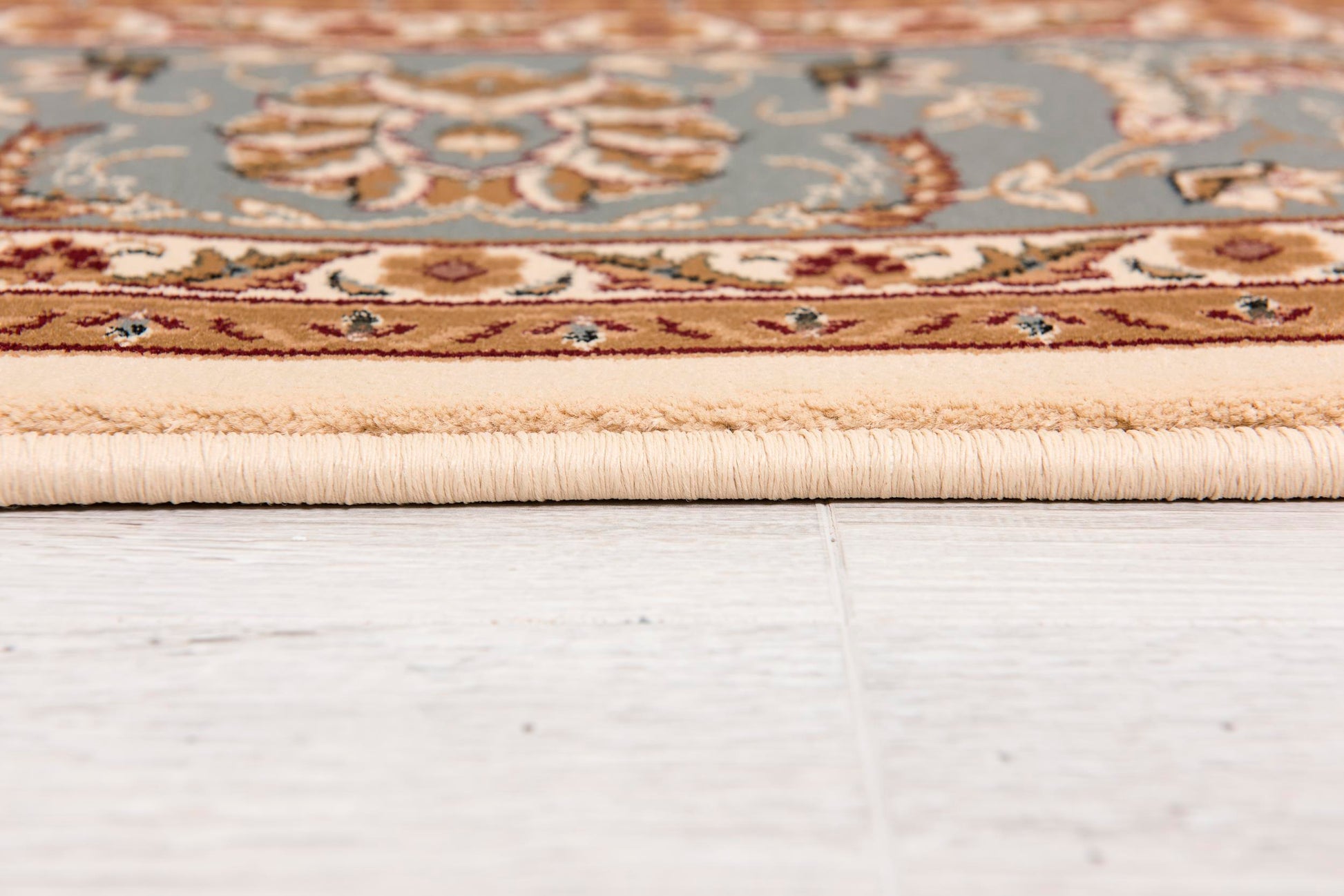 Fayez Persian Medallion Traditional Beige and Blue Indoor Rug-12