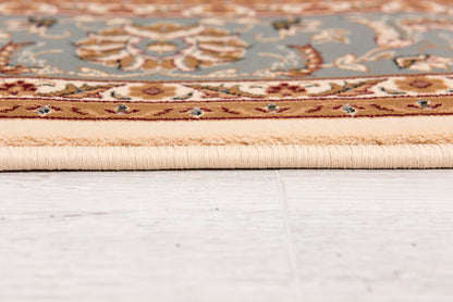 Fayez Persian Medallion Traditional Beige and Blue Indoor Rug-12