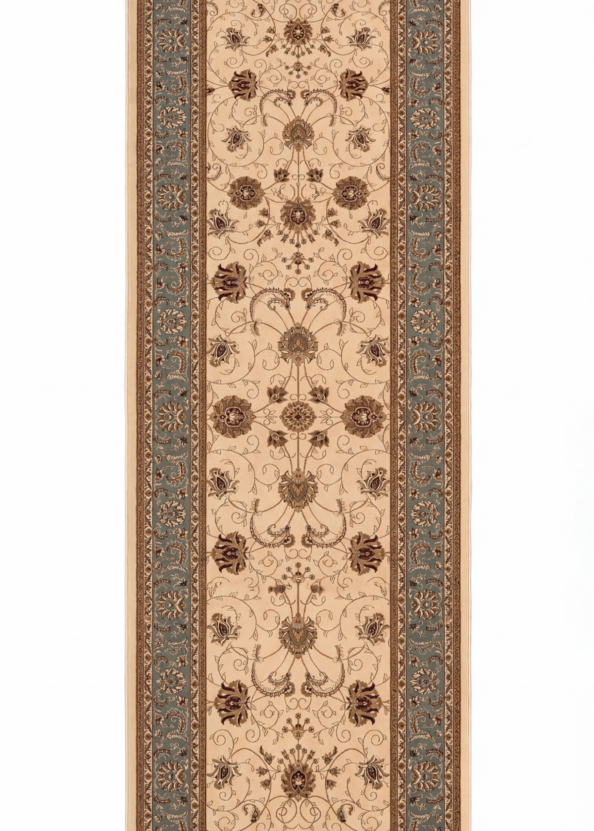 Fayez Persian Medallion Traditional Beige and Blue Indoor Rug