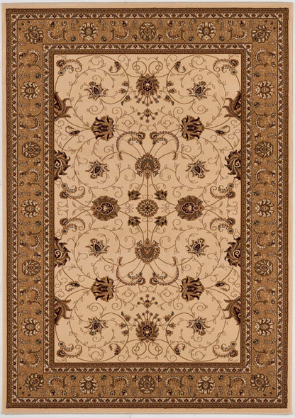 Fayez Persian Medallion Traditional Beige and Cream Indoor Rug-1