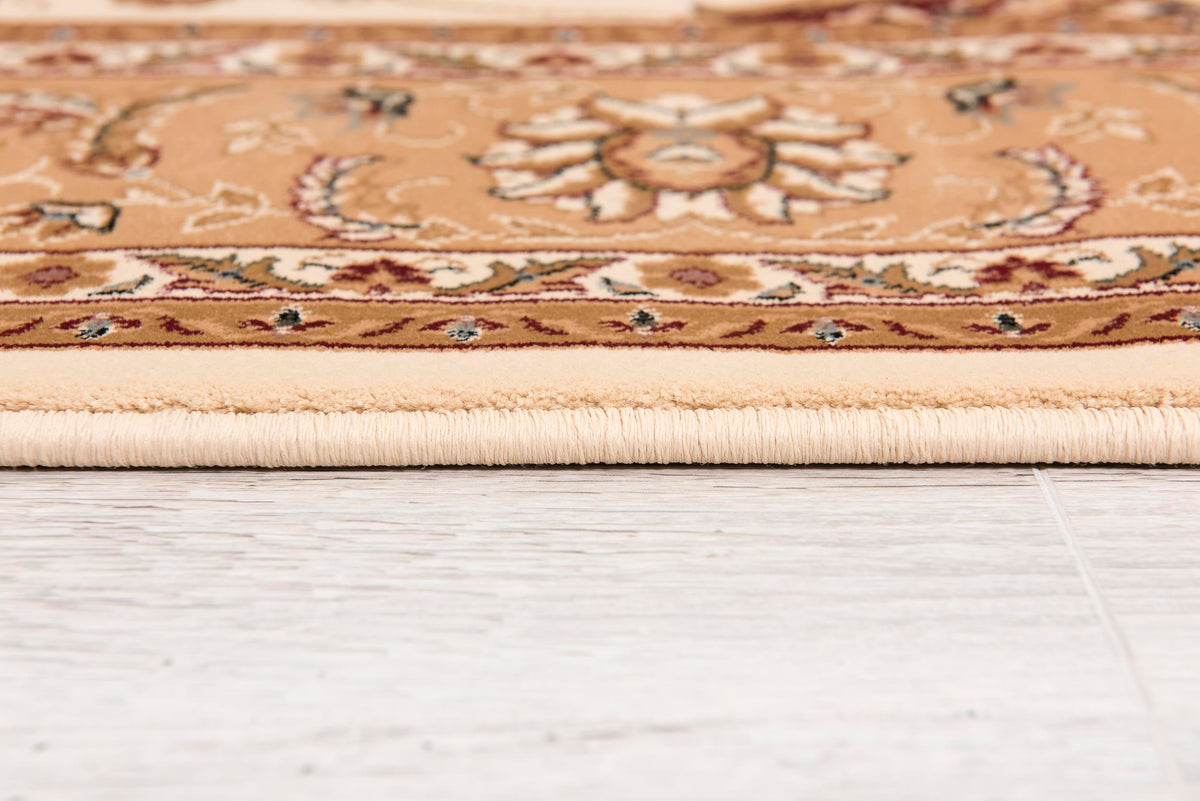 Fayez Persian Medallion Traditional Beige and Cream Indoor Rug