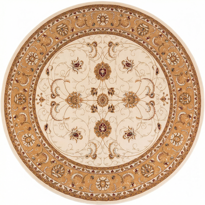 Fayez Persian Medallion Traditional Beige and Cream Indoor Rug-24