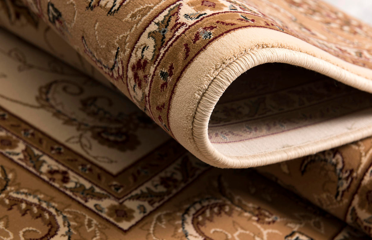 Fayez Persian Medallion Traditional Beige and Cream Indoor Rug