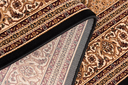 Faris Persian Medallion Traditional Black and Beige Indoor Rug-25