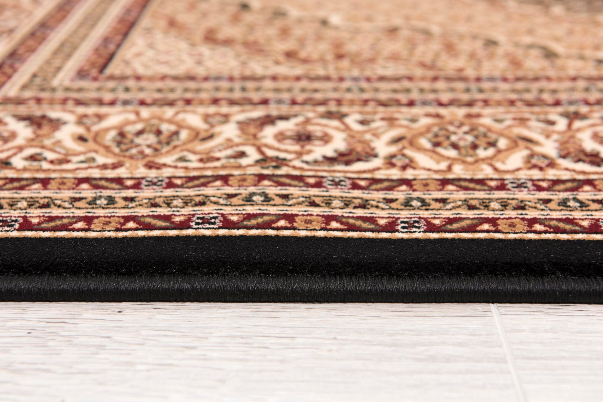 Faris Persian Medallion Traditional Black and Beige Indoor Rug-20