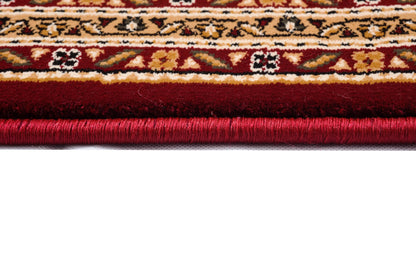 Faris Persian Medallion Traditional Red and Beige Indoor Rug-16