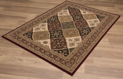 Tapis Rouge Traditionnel Marocain Majestueux