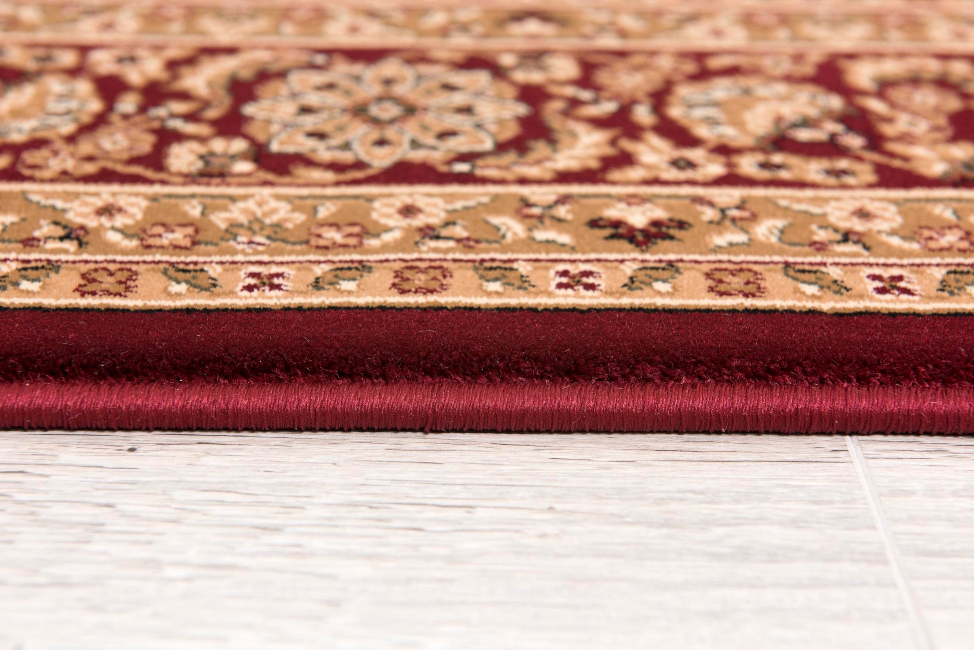 Aseel Persian Medallion Traditional Red and Black Indoor Rug-20