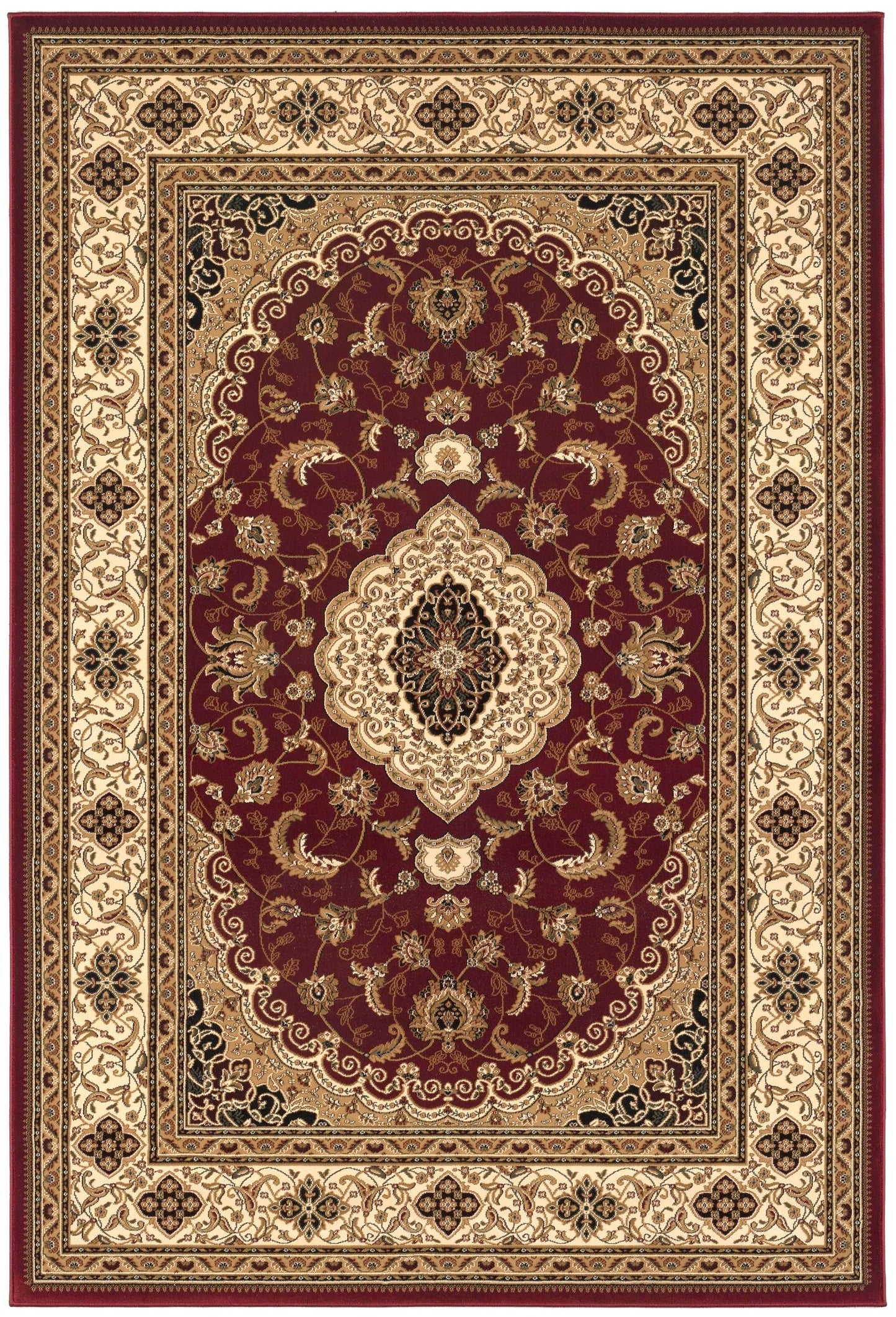 Majestic Persian Traditional Red Rug