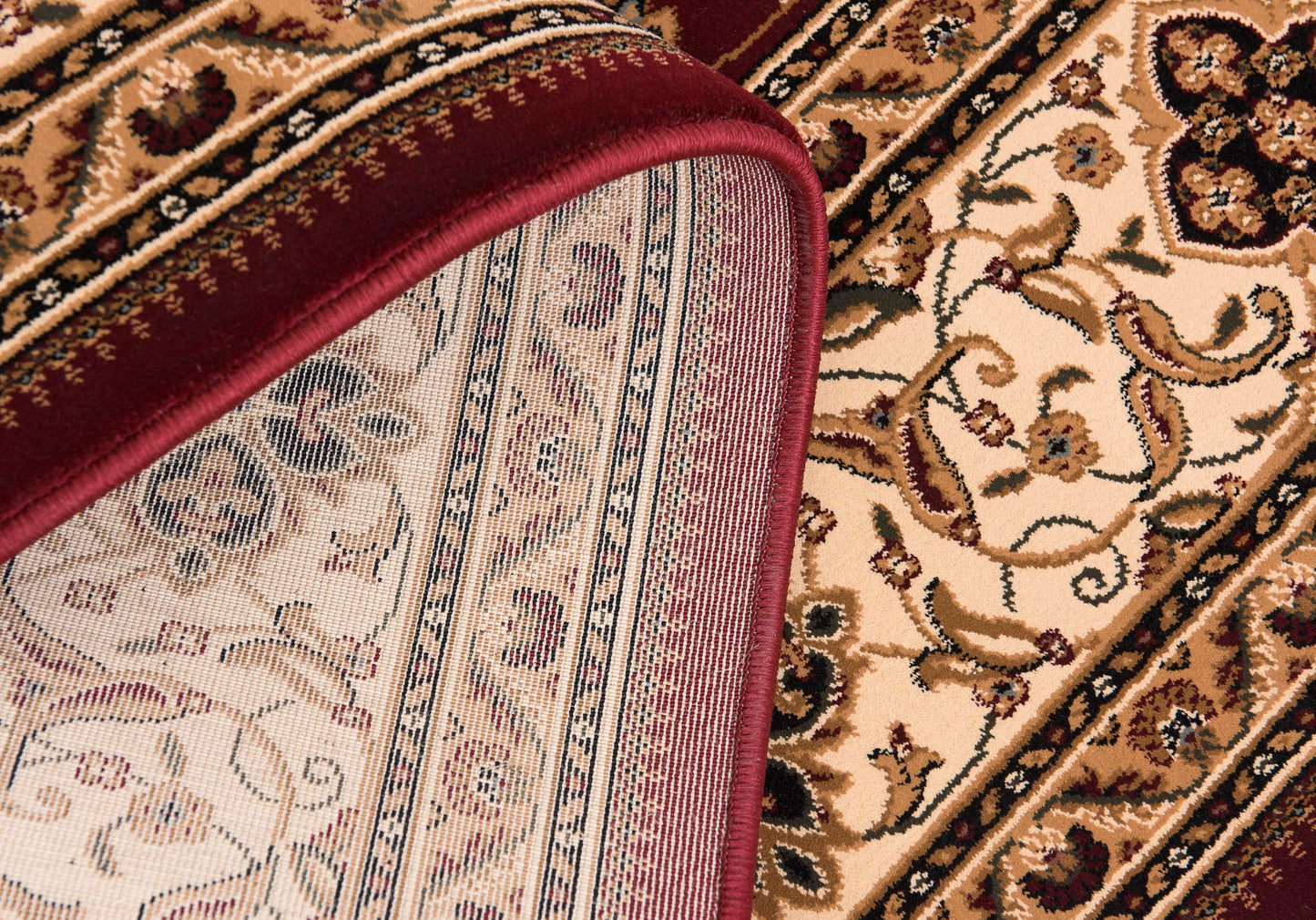 Rimal Persian Medallion Traditional Red and Beige Indoor Rug-17
