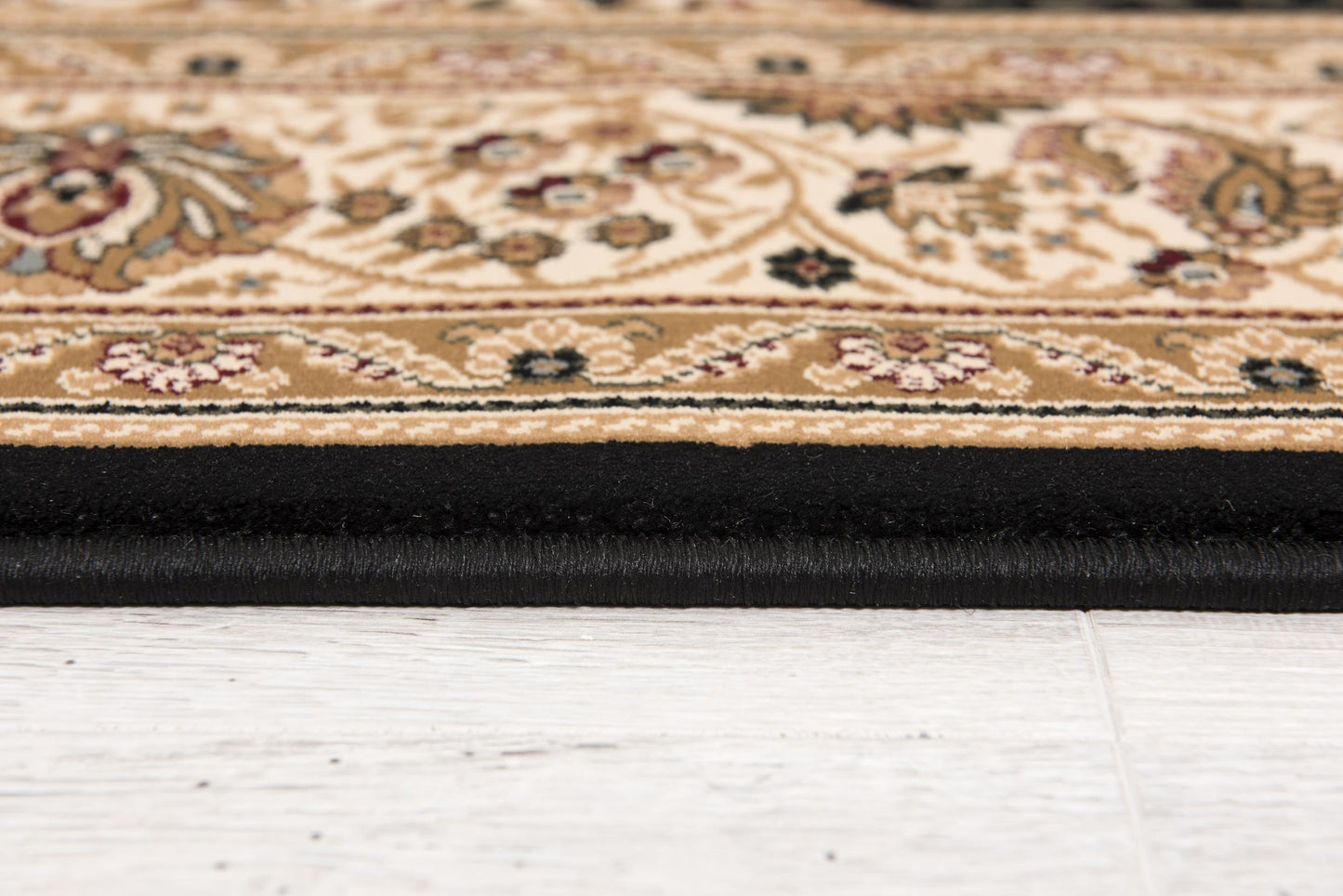 Majestic Persian Traditional Black Rug