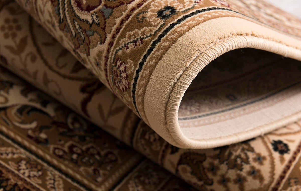 Rihab Persian Medallion Traditional Beige and Cream Indoor Rug