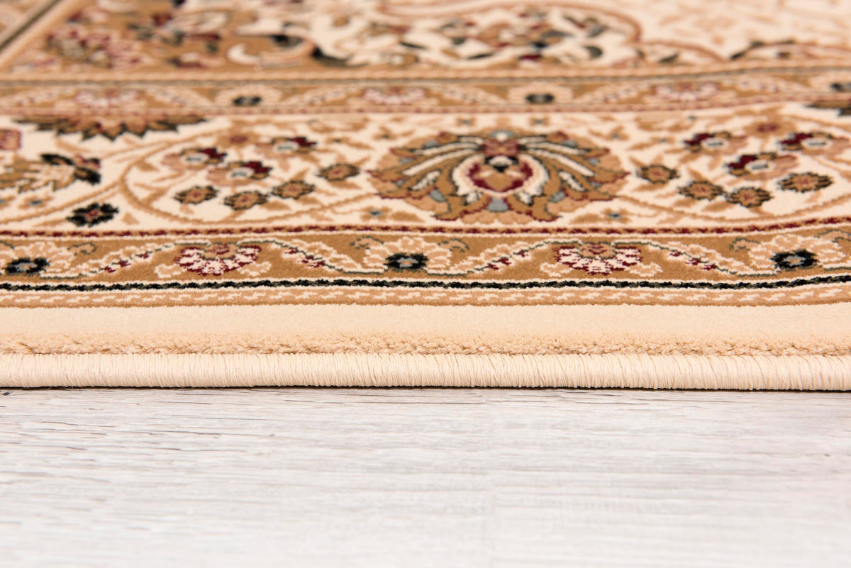 Rihab Persian Medallion Traditional Beige and Cream Indoor Rug
