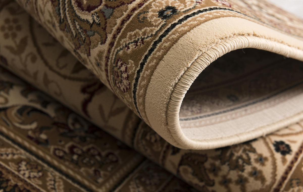 Rihab Persian Medallion Traditional Beige and Cream Indoor Rug