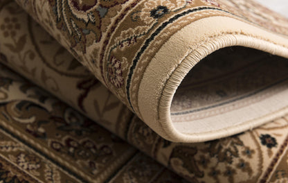 Rihab Persian Medallion Traditional Beige and Cream Indoor Rug