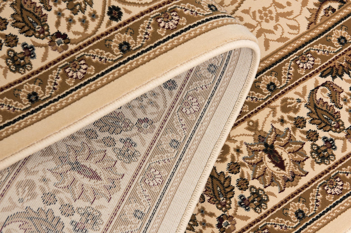Rihab Persian Medallion Traditional Beige and Cream Indoor Rug