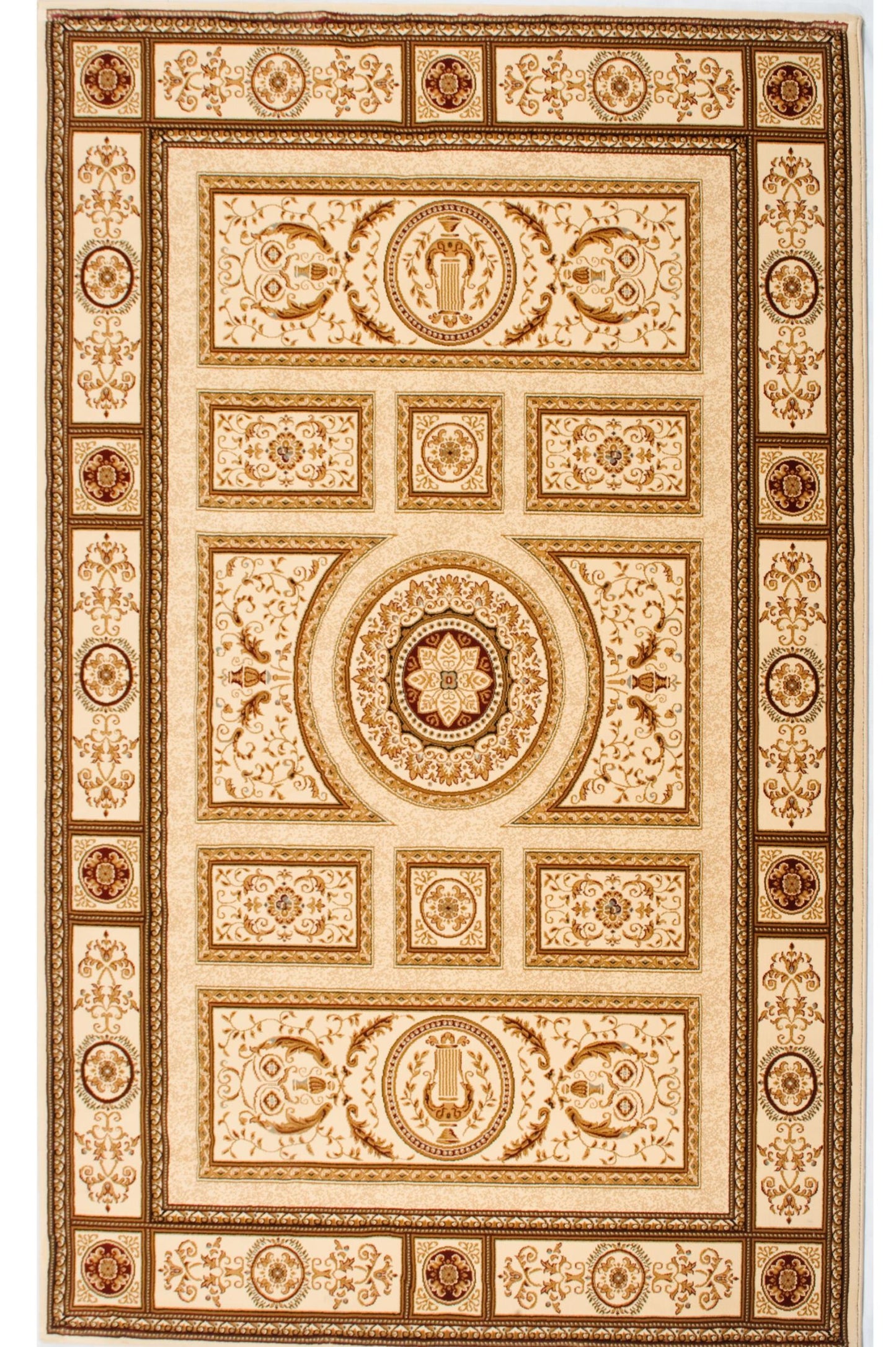 Tapis Beige Marocain Majestueux