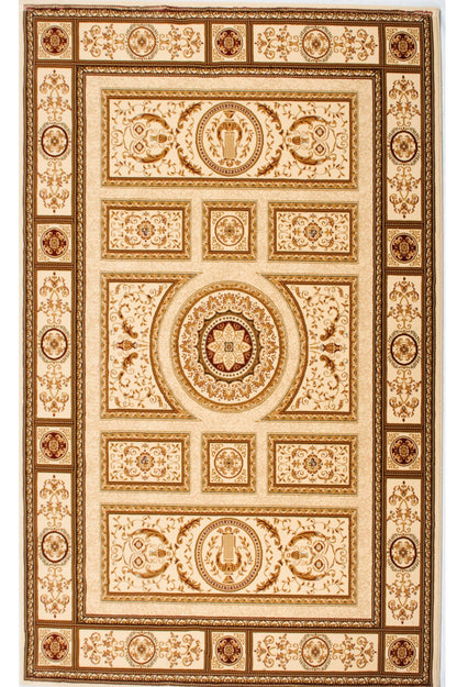 Tapis Beige Marocain Majestueux