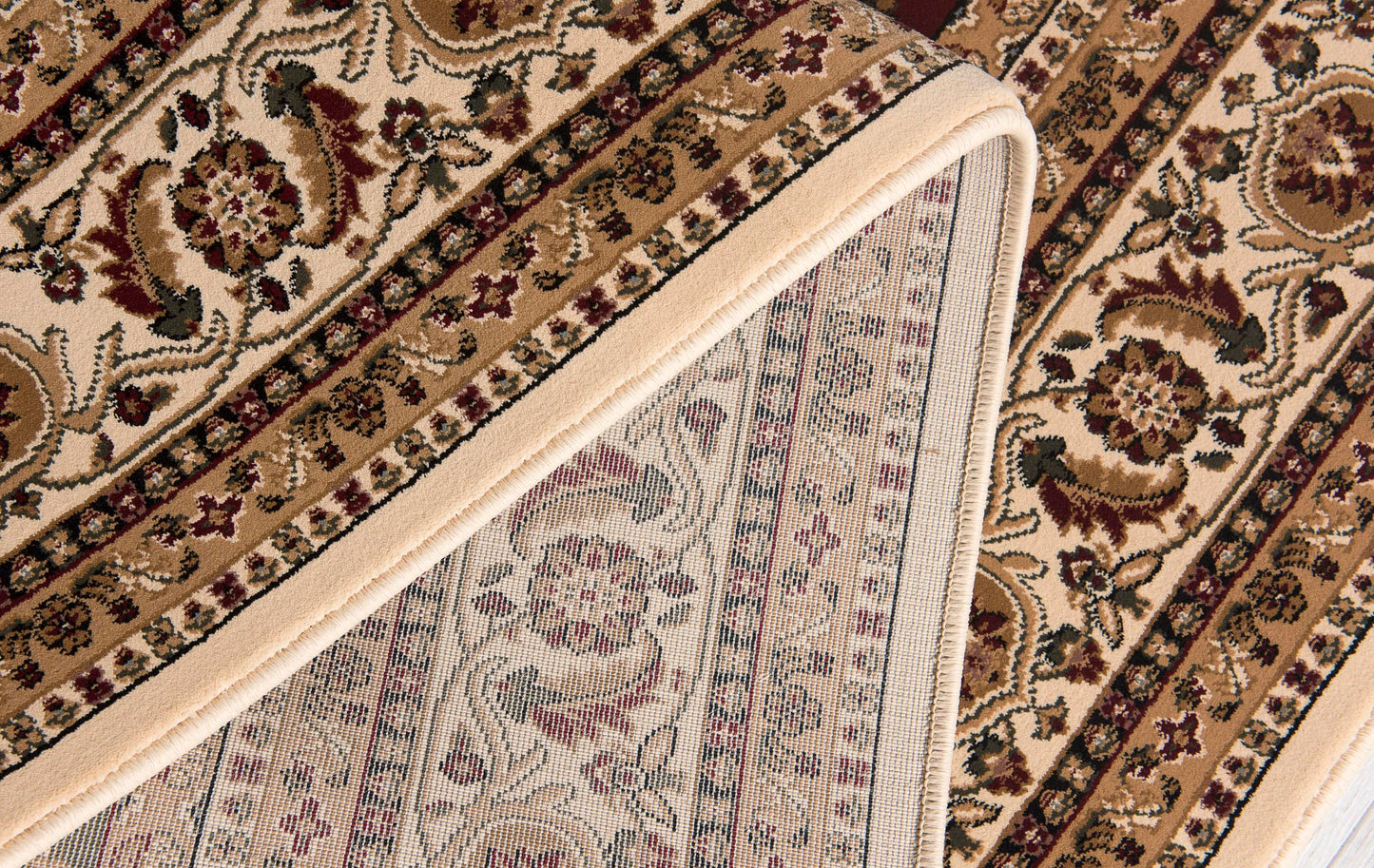 Jinan Persian Garden Traditional Beige and Red Indoor Rug-20