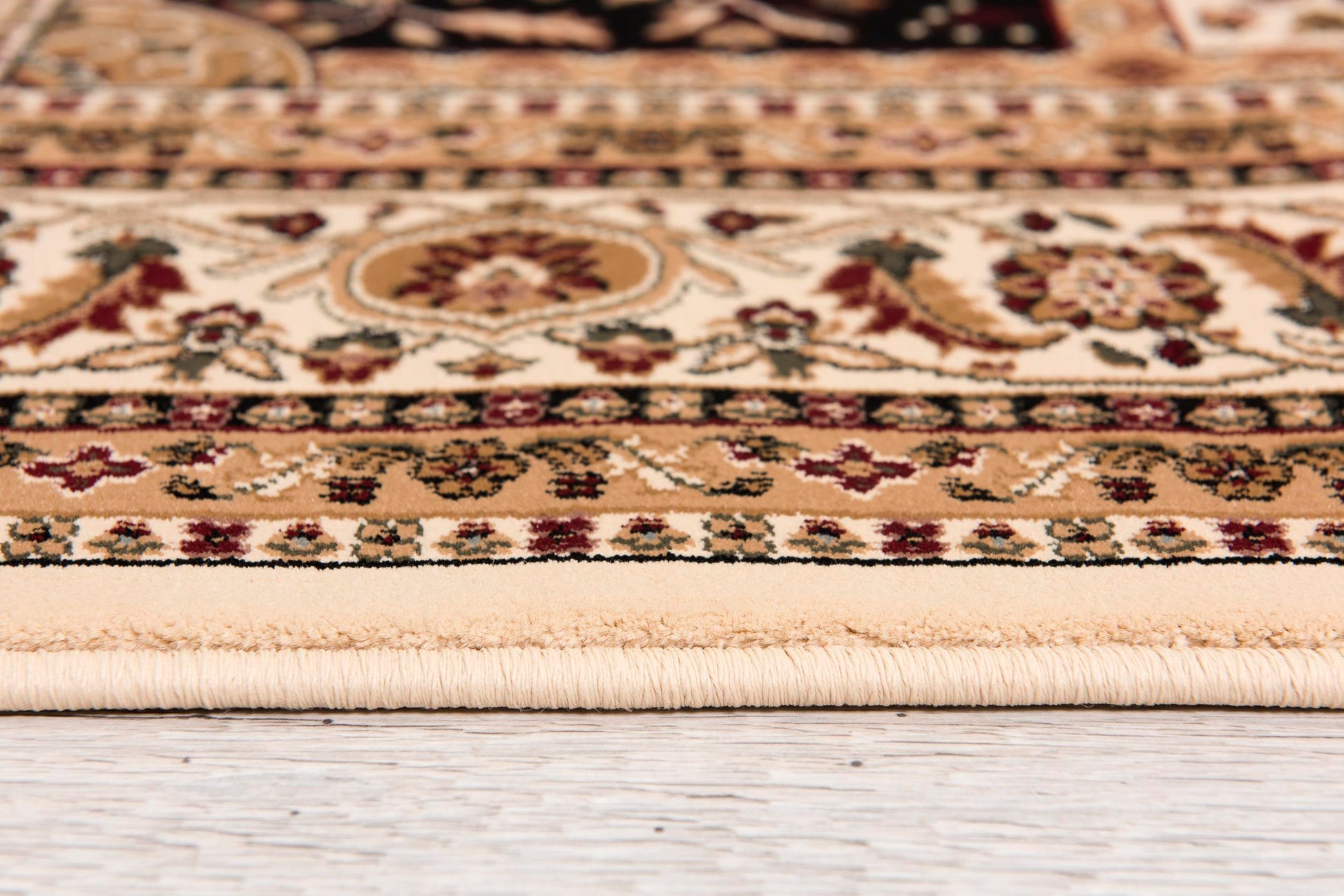 Jinan Persian Garden Traditional Beige and Red Indoor Rug-18