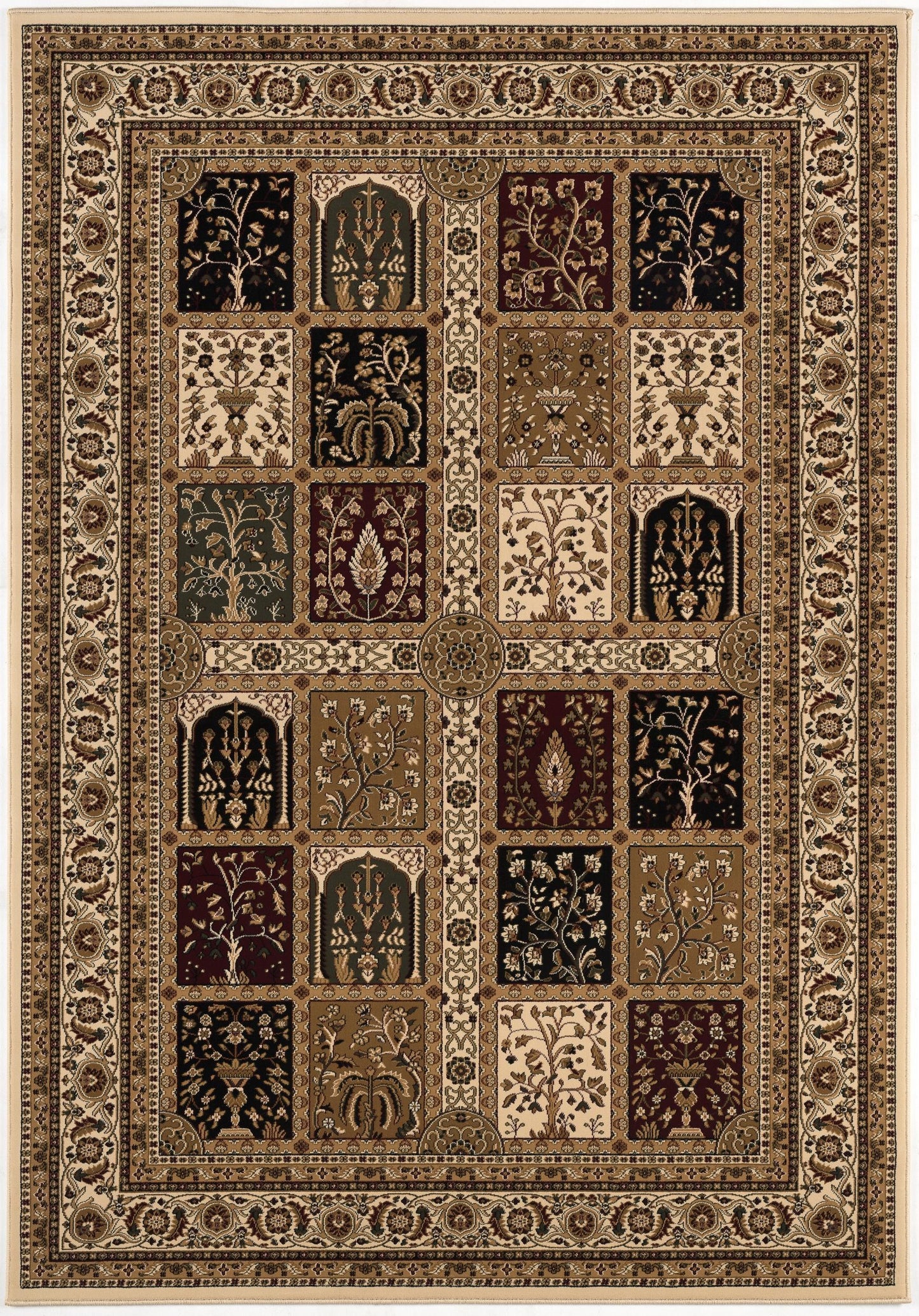 Majestic Moroccan Traditional Beige Rug