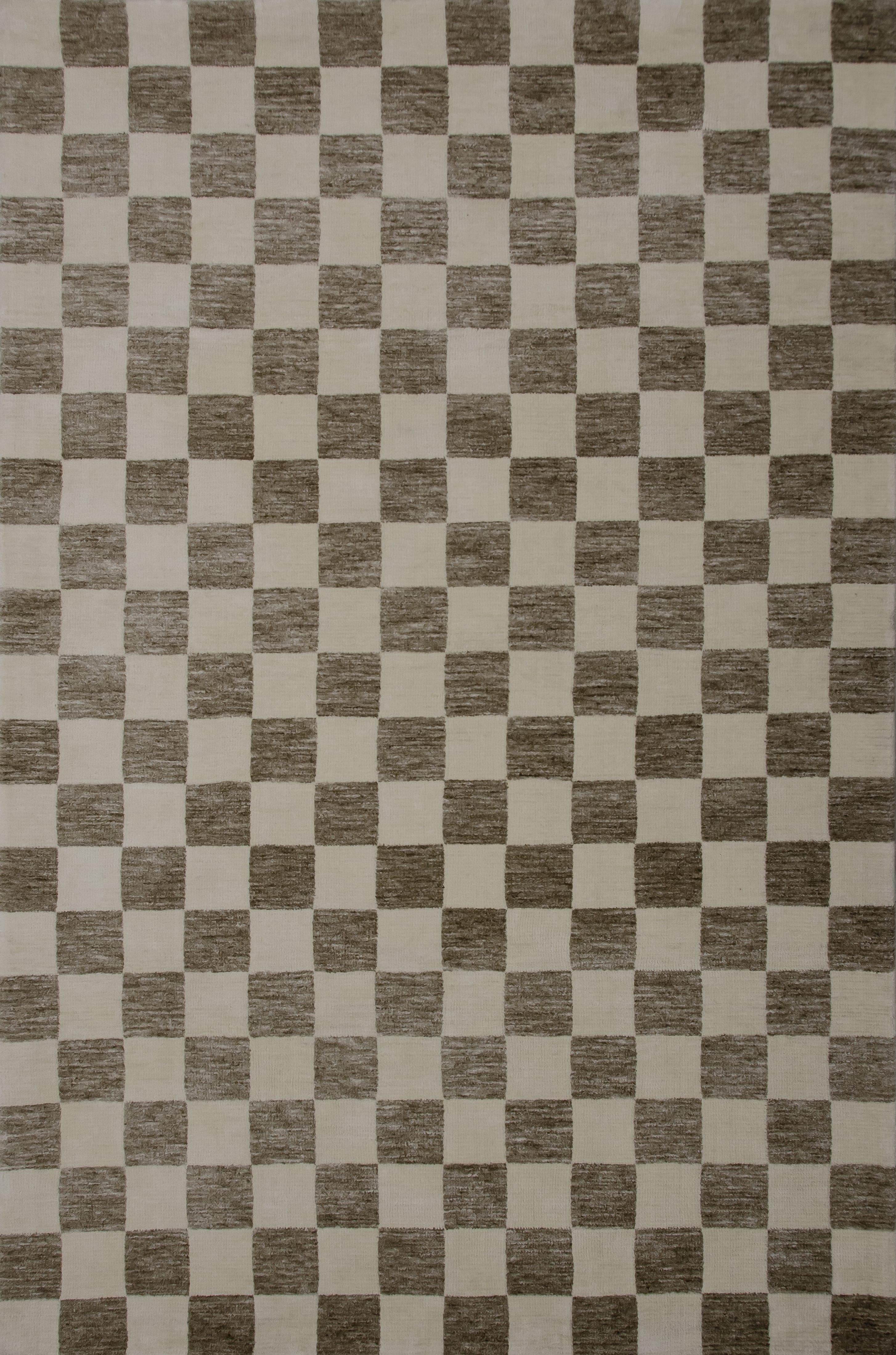Checkered Modern Hand-Tufted Indoor Area Rug