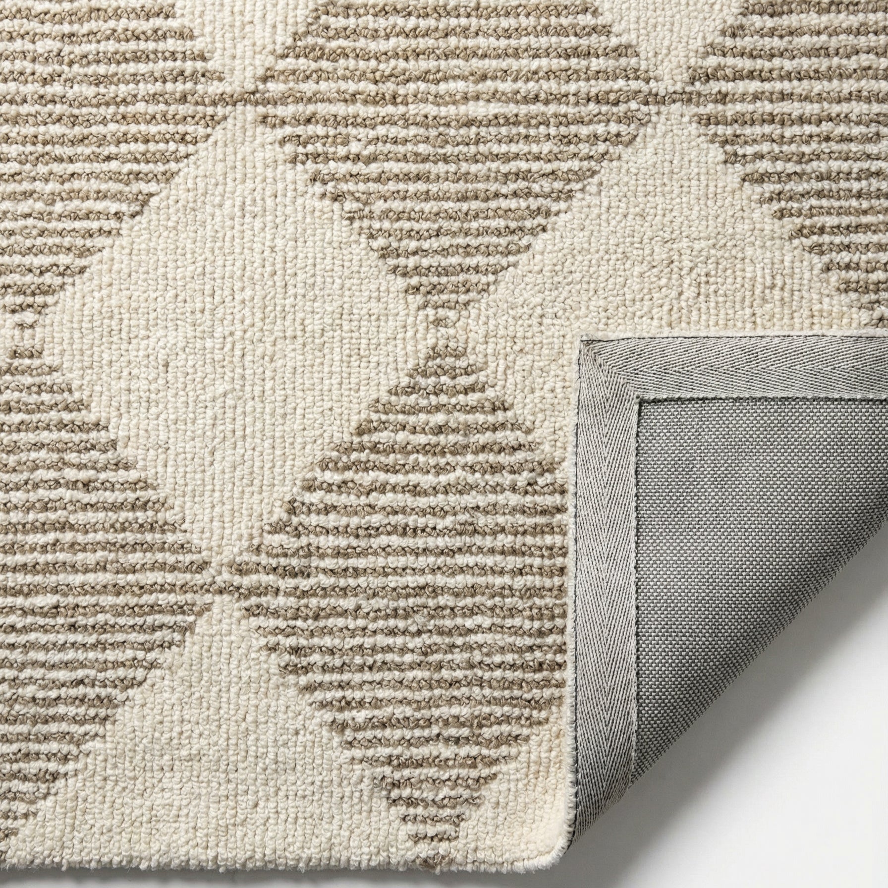 Sepia Checkered Contemporary Beige and Brown Indoor Rug-14