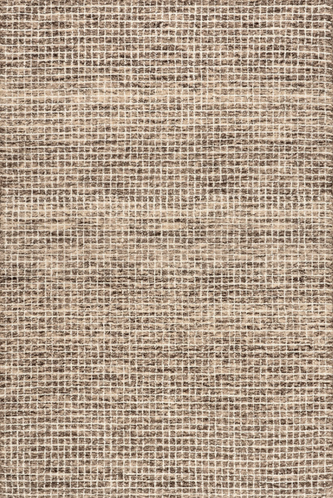 Mojavi Checkered Contemporary Brown and Grey Indoor Rug