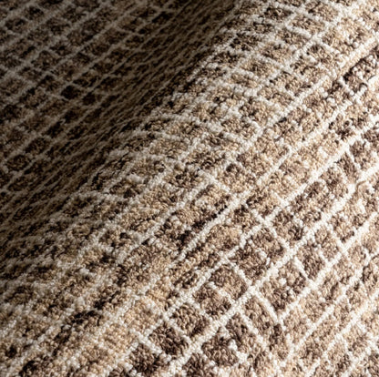 Mojavi Checkered Contemporary Brown and Grey Indoor Rug-11