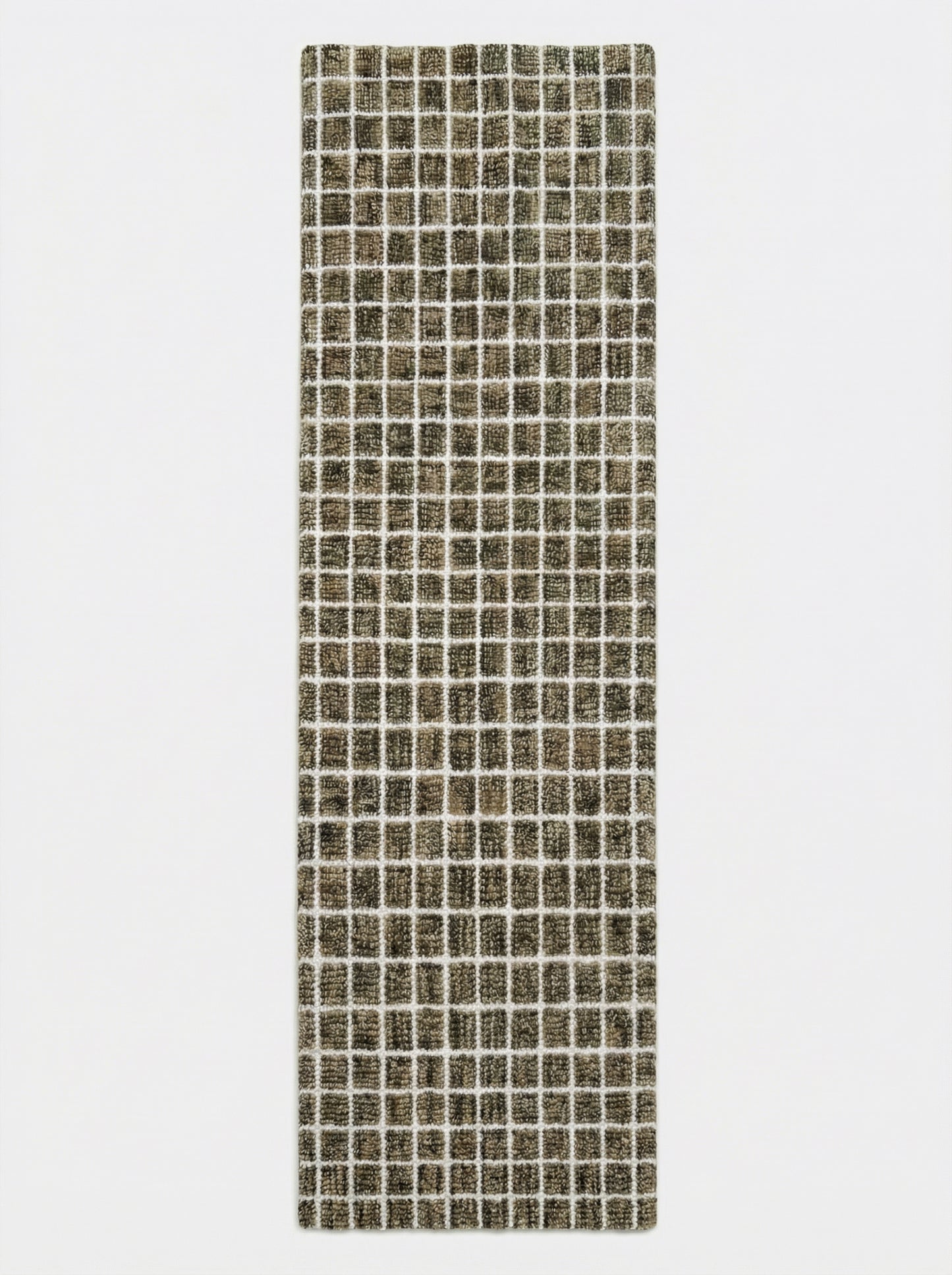 Mojavi Checkered Contemporary Brown and Grey Indoor Rug-13