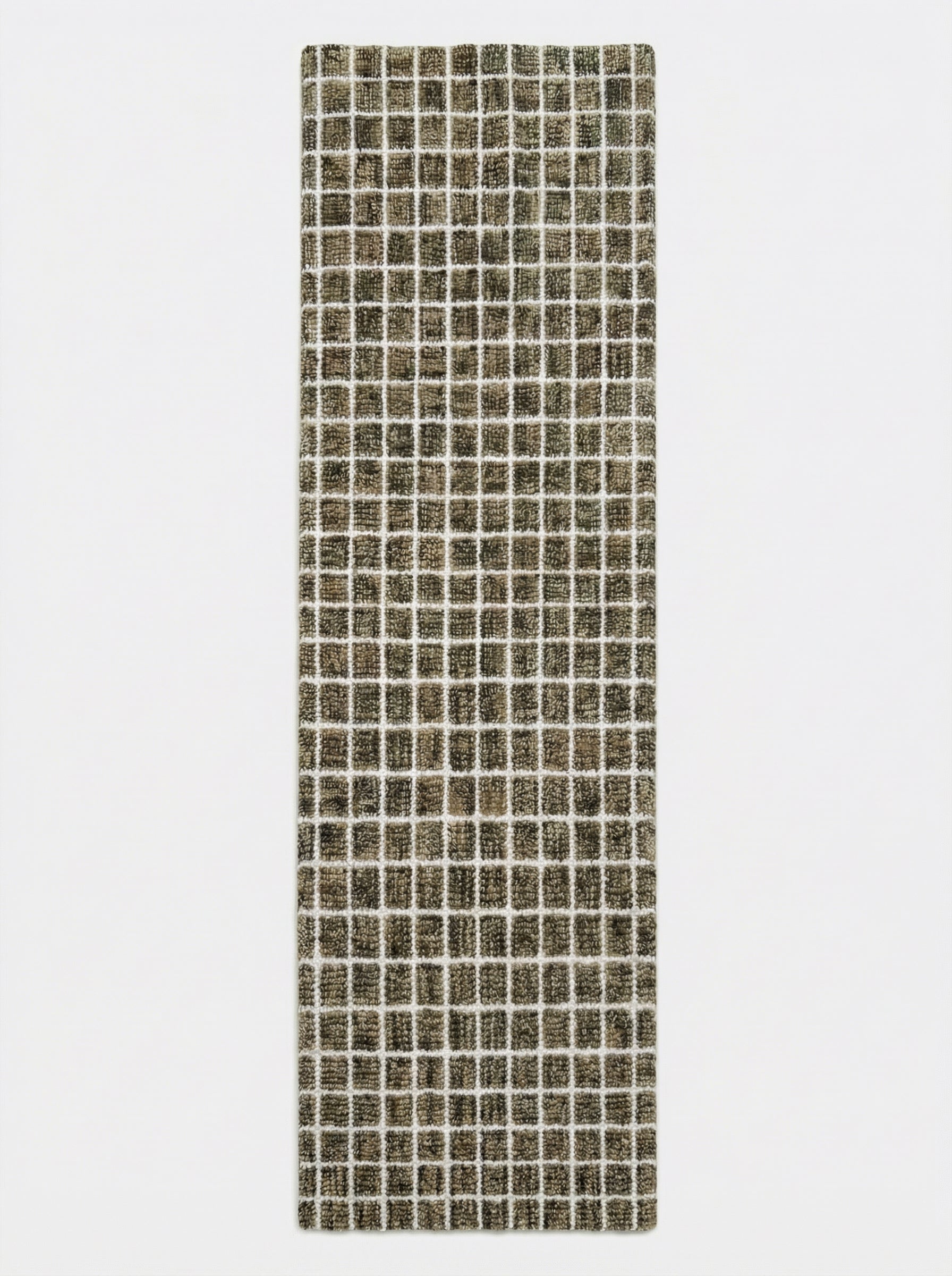 Mojavi Checkered Contemporary Brown and Grey Indoor Rug-13