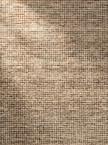 Mojavi Checkered Contemporary Brown and Grey Indoor Rug