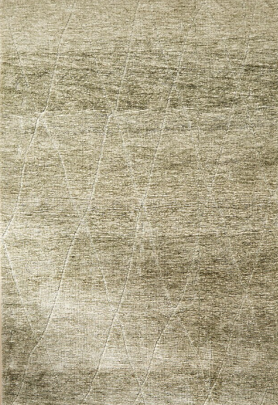 Lino Tonal Solid Contemporary Olive Green Indoor Rug