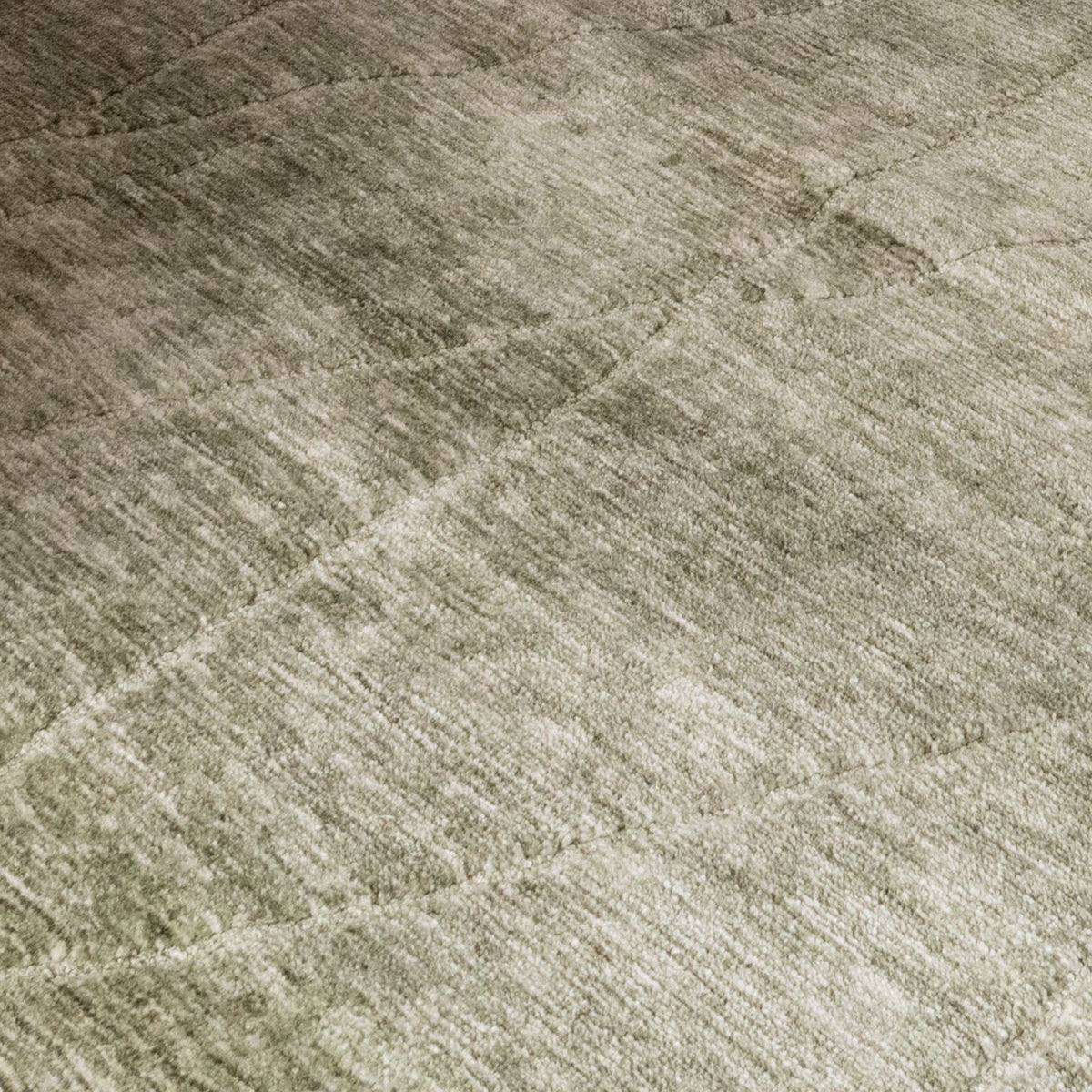 Lino Tonal Solid Contemporary Olive Green Indoor Rug
