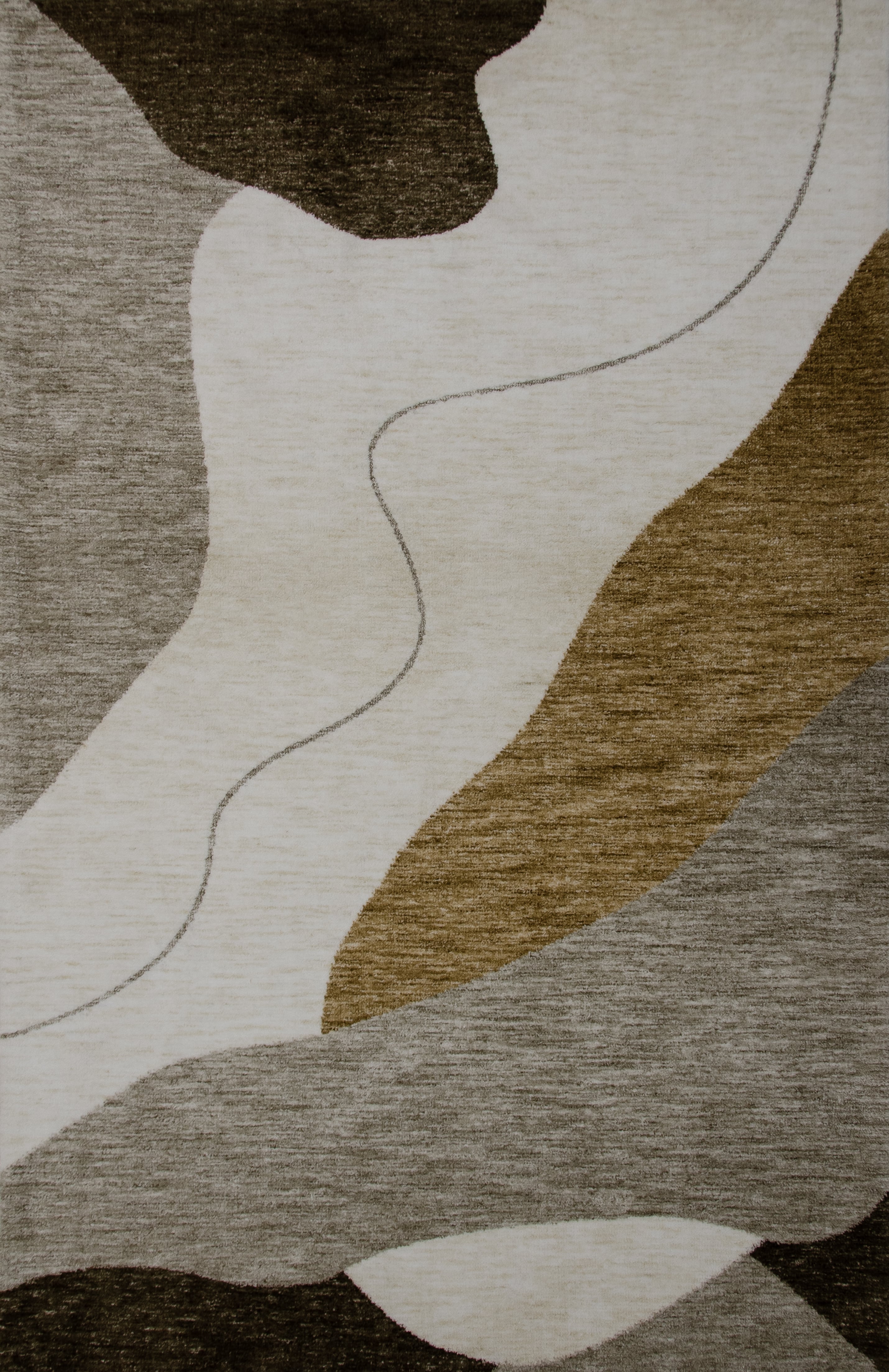 Abstract Hand-Tufted Indoor Area Rug