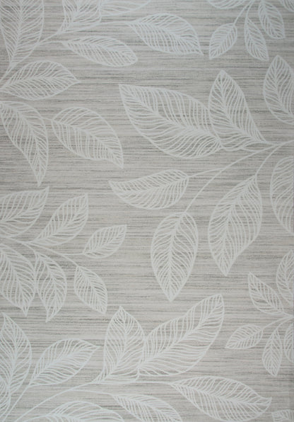 Tapis crème moderne floral Blossom