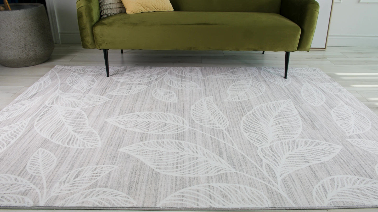 Blossom Floral Modern Cream Rug
