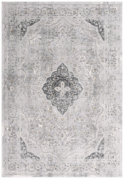 Tapis gris contemporain marocain Capri