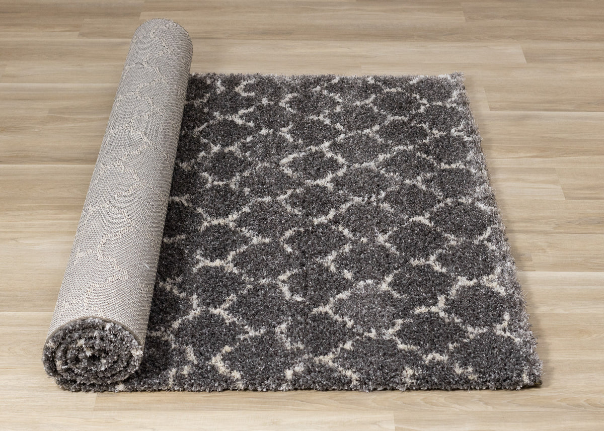 Transitional Elegant Grey Area Rug