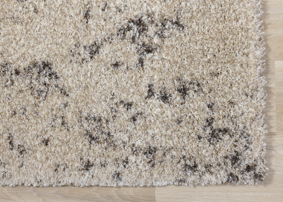 Contemporary Distressed Cream Area Rug