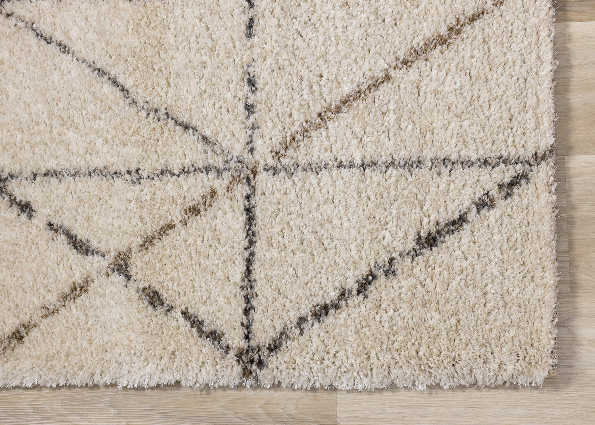Contemporary Tribal Southwestern Cream Area Rug