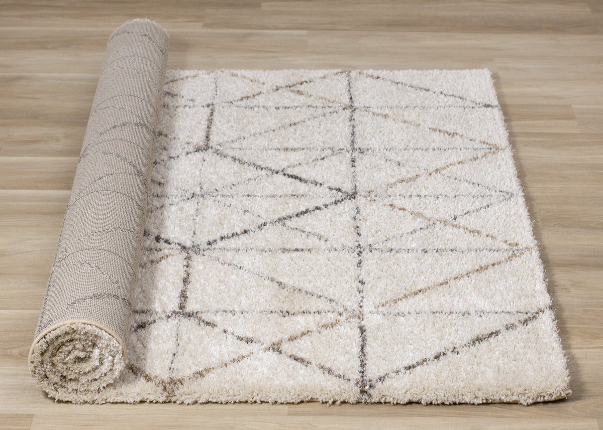 Contemporary Tribal Southwestern Cream Area Rug