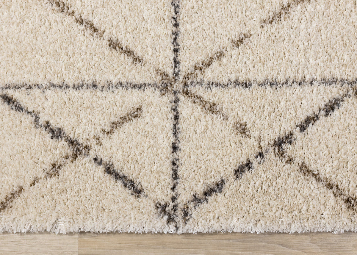 Contemporary Tribal Southwestern Cream Area Rug