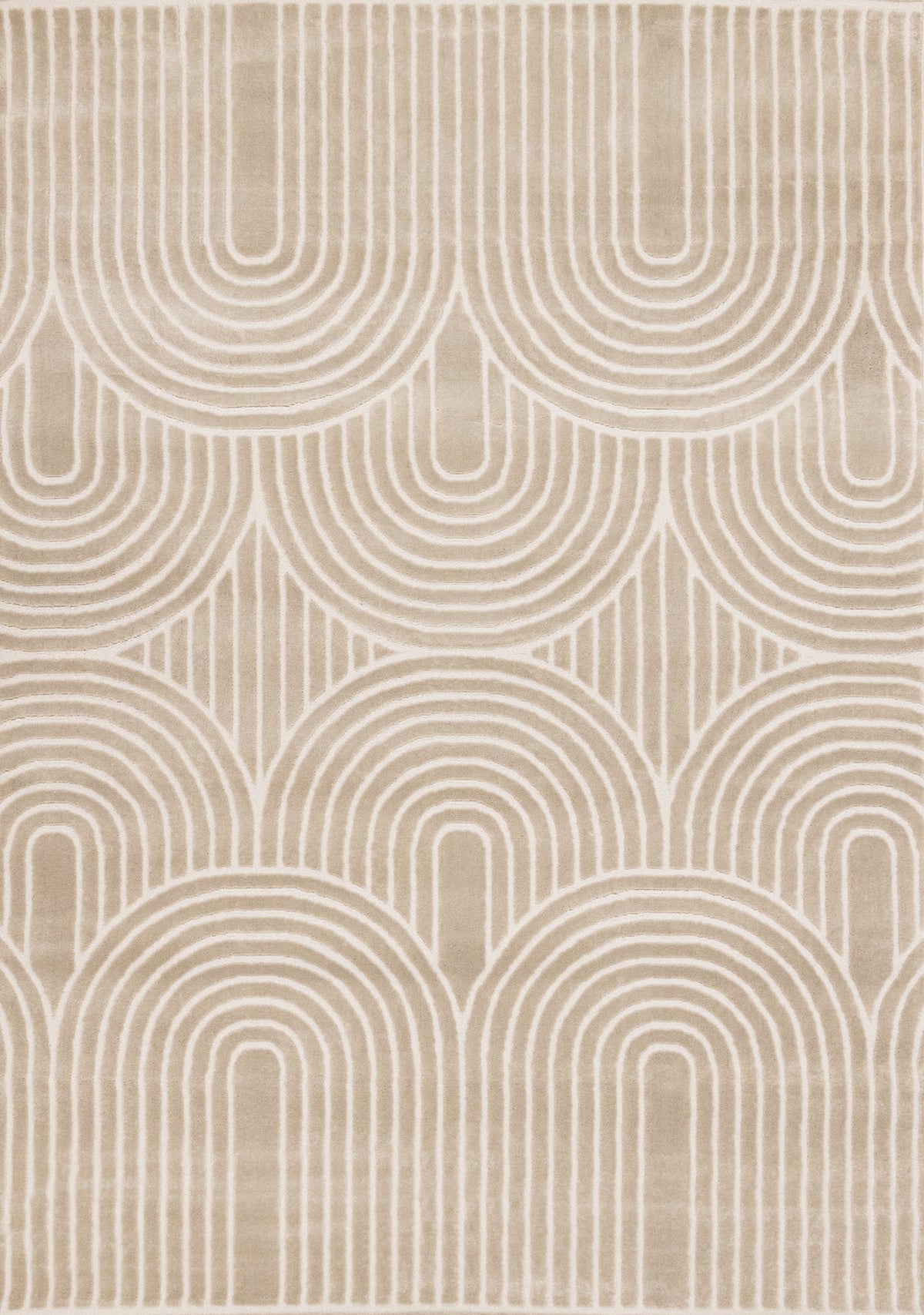 Tapis contemporain géométrique beige