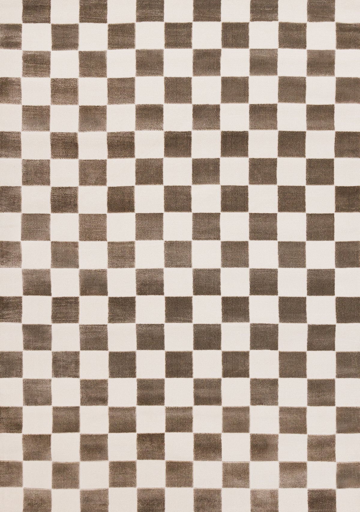 Tapis contemporain géométrique marron