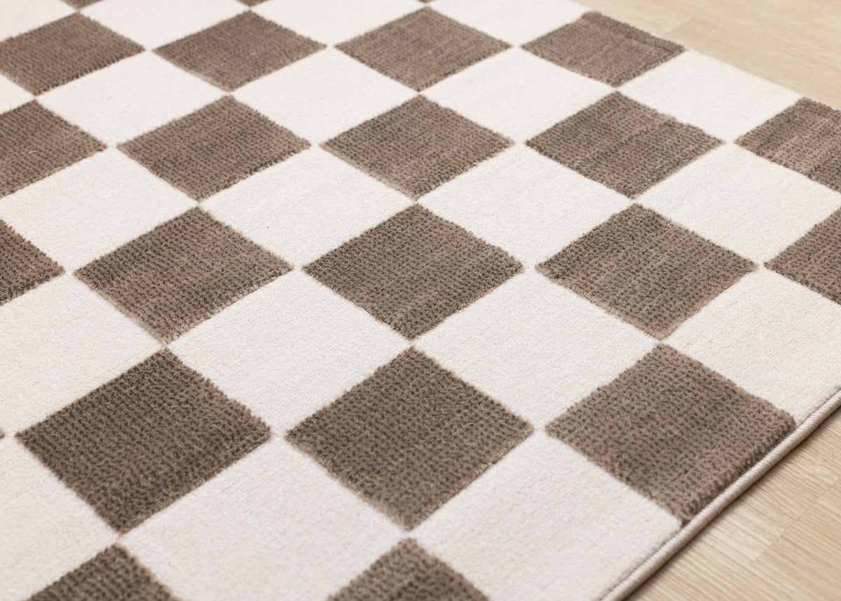 Contemporary Geometric Brown Area Rug