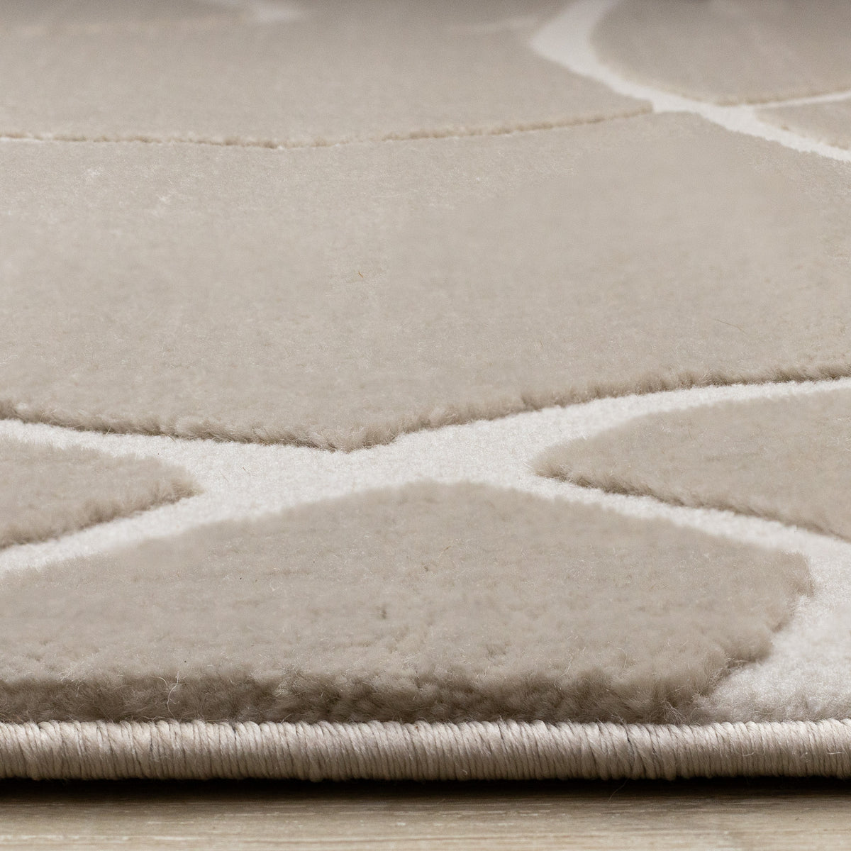 Art Organic Tonal Solid Cream Area Rug